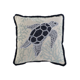 Kussen Home ESPRIT Schildpad Mediterrane 45 x 15 x 45 cm