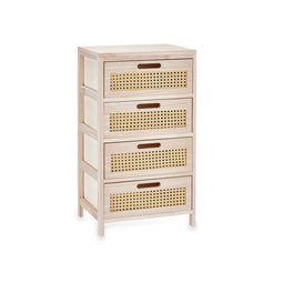 Ladenkast GiftDecor Rattan Natuurlijk 40 x 73 x 29 cm 4 lades