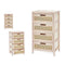 Ladenkast GiftDecor Rattan Natuurlijk 40 x 73 x 29 cm 4 lades