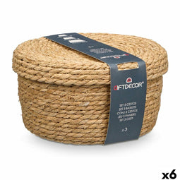 Mandenset GiftDecor SY101703 Natuurlijk Natuurlijke Vezel (6 Stuks)