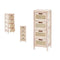 Ladenkast GiftDecor Rattan Natuurlijk 27 x 73 x 25 cm 4 lades