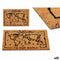 Deurmat GiftDecor World Afgedrukt PVC Kokosvezel 40 x 2 x 60 cm (10 Stuks)