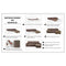 Hoes voor chaise longue met korte armleuning links Hosteline CAMERON Grijs 48 x 29 x 14 cm