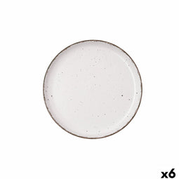 Dessertbord Quid Duna Beige Keramisch 20 x 2,5 cm (6 Stuks)