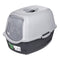 DIAMENTIQ BAYA light grey/dark grey - kattenbak - 55,5 x 40 x 38,7 cm