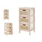 Ladenkast GiftDecor Rattan Natuurlijk 27 x 58 x 25 cm 3 lades