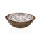 Saladekom Versa Caprice Bamboe Porselein Mangohout 24 x 7 x 24 cm