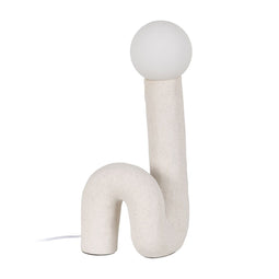 Bureaulamp Crème Keramisch Kristal 50 W 240 V 220-240 V 22,5 x 16,5 x 45 cm