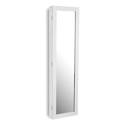 Wandspiegel Versa Wit Hout MDF Minimalist 10 x 120 x 30 cm