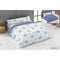 Dekbedovertrek set Hosteline FLORENCIA Blauw Bed van 180 3 Onderdelen
