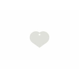 Naamplaatje Imarc Heart Wit