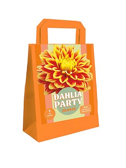 Jub - Zak bollen dahlia party orange