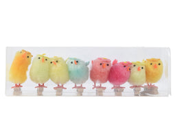 Decoris - Kip chenille l3.5b3h6cm multi 8st Decoris