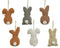 Decoris - Konijn teddy l3b6h11cm a6 Decoris