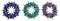 Kurt s adler - 5.3 inch Snowflake Wreath Orna X 3. 5x5x10 cm kerstornament