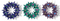 Kurt s adler - 5.3 inch Snowflake Wreath Orna X 3. 5x5x10 cm kerstornament