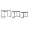 Set van 3 tafels DKD Home Decor Zwart Groen Gouden 60 x 40 x 50 cm