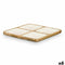 Dienblad met Vakjes GiftDecor MALI-991 W Wit 29,5 x 3 x 29,5 cm (6 Stuks)