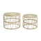 Set van 2 tafels DKD Home Decor Bruin 50 x 50 x 40 cm 50 x 50 x 41,5 cm