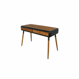 Console DKD Home Decor Zwart Natuurlijk Donkerbruin Donker grijs Metaal Spar 120 x 50 x 77 cm