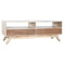 Tv-meubel DKD Home Decor Wit Natuurlijk Mangohout 130 x 40 x 45 cm