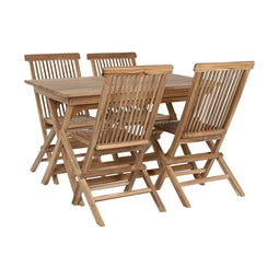 Tafel met vier stoelen Home ESPRIT 120 x 70 x 75 cm