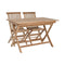 Tafel met vier stoelen Home ESPRIT 120 x 70 x 75 cm