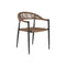 Stoel Home ESPRIT Bruin Zwart Aluminium Rotan 56 x 60 x 78 cm