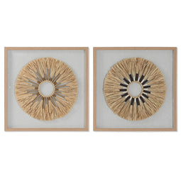 Schilderij Home ESPRIT Modern Cirkels 60 x 3,5 x 60 cm (2 Stuks)
