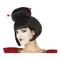 Pruik Zwart Geisha
