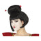 Pruik Zwart Geisha