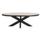 Hoofdtafel DKD Home Decor Natuurlijk Metaal Mangohout 130 x 70 x 45 cm