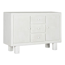 Dientafel Home ESPRIT Wit Spar Hout MDF 120 x 38 x 80 cm
