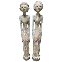 Decoratieve figuren Home ESPRIT 35 x 15 x 102 cm (2 Onderdelen)