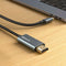 Kabel USB-C naar HDMI Silver HT LOGAN Zwart