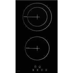 Simfer | H3.020.DEBSP | Hob | Vitroceramic | Number of burners/cooking zones 2 | Touch | Black