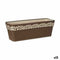 Zelfwaterende plantenpot Stefanplast Cloe Bruin Plastic 49,5 x 17 x 19 cm (12 Stuks)
