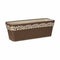 Zelfwaterende plantenpot Stefanplast Cloe Bruin Plastic 49,5 x 17 x 19 cm (12 Stuks)