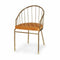 Stoel Stangen Gouden Mosterd 51 x 81 x 52 cm (2 Stuks)