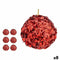 Set kerstballen Pailletten Rood Plastic 10 x 10 x 10 cm (8 Stuks)