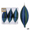Kerst Decoratie Set Uitgerekt Blauw Groen PVC 8,5 x 3,5 x 19 cm (12 Stuks)