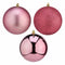 Set kerstballen Roze PVC Ø 12 cm (6 Stuks)