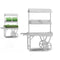 Standaard voor bloempot met wielen Ibergarden WP15055-1 Sparrenhout 118 x 176,5 x 58 cm