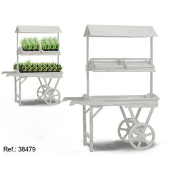 Standaard voor bloempot met wielen Ibergarden WA15379-1 Sparrenhout 130 x 178 x 70 cm