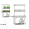 Standaard voor bloempot met wielen Ibergarden WA15379-1 Sparrenhout 130 x 178 x 70 cm