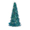 Decoratieve figuren Kerstboom Klatergoud Blauw Polypropyleen PET 24 x 46 x 24 cm (24 Stuks)