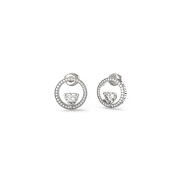 Oorbellen Dames Guess JUBE04666JWRHT-U Zilverkleurig
