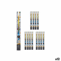 Confettikanon XZY99A-50 Multicolour Papier Karton Plastic 5 x 49 x 5 cm (12 Stuks)