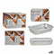 Dienbladenset Kinvara 82176 Zilverkleurig Aluminium 2,3 L 21 x 6 x 30,5 cm (12 Stuks)