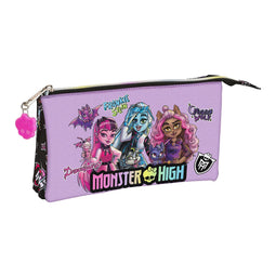 Pennenetui met 2 vakken Monster High Creep Zwart 22 x 12 x 3 cm